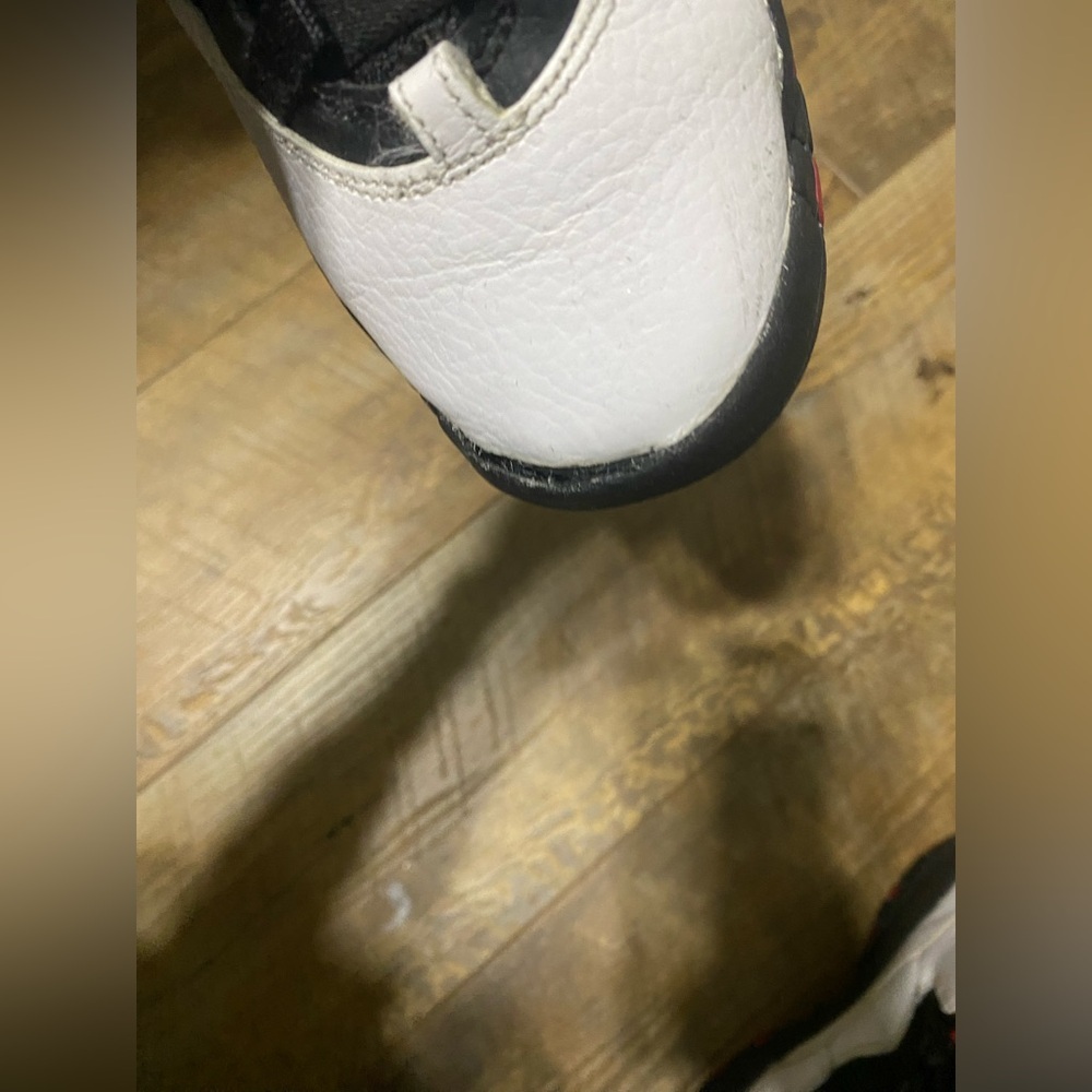 Nike Air Jordan 10 Retro “Double Nickel” Kids Black and White Sneakers Size 5.5Y - Picture 4 of 4